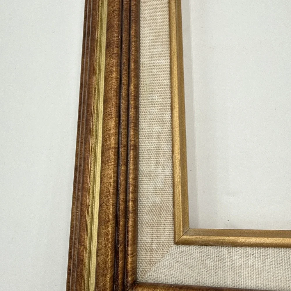 Vtg‎ Ornate Gold Carved Wood Hold A 14x11